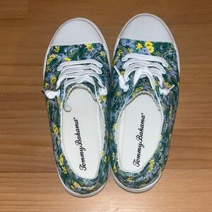 Tommy Bahama Kids Green Floral Sneakers